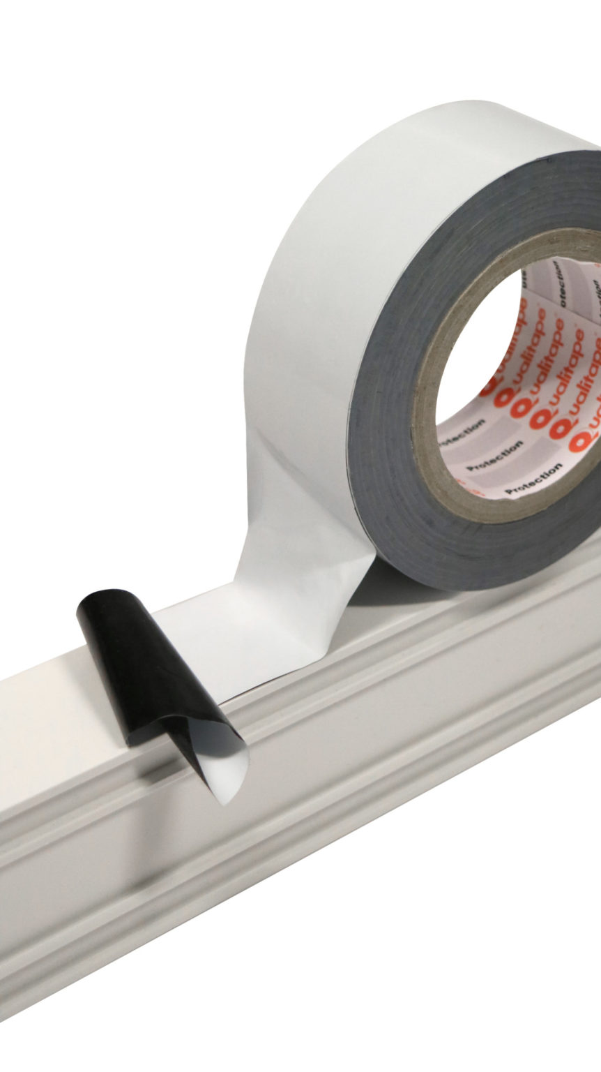 Black & White Surface Protection Tape - Medium Tack - Qualitape